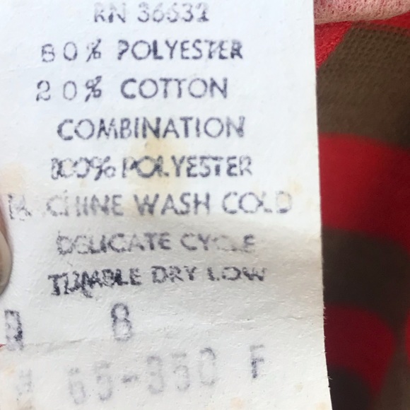 Vintage 70’s orange & tan striped mod retro minimalist dress - Picture 7 of 7